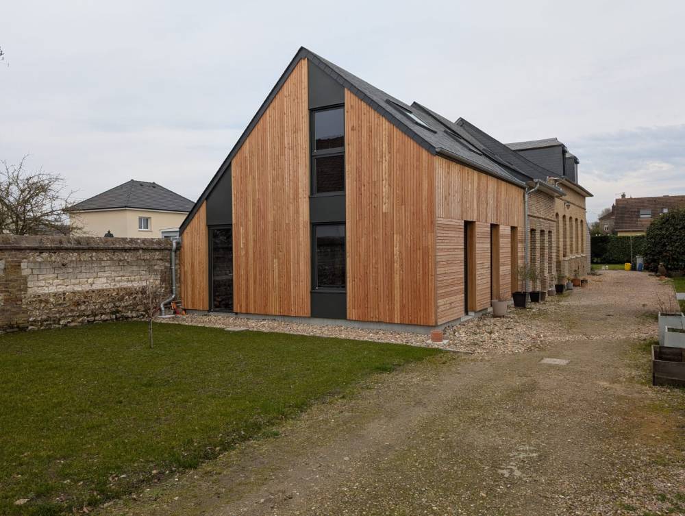 Construction de maison ossature bois près de Le Neubourg